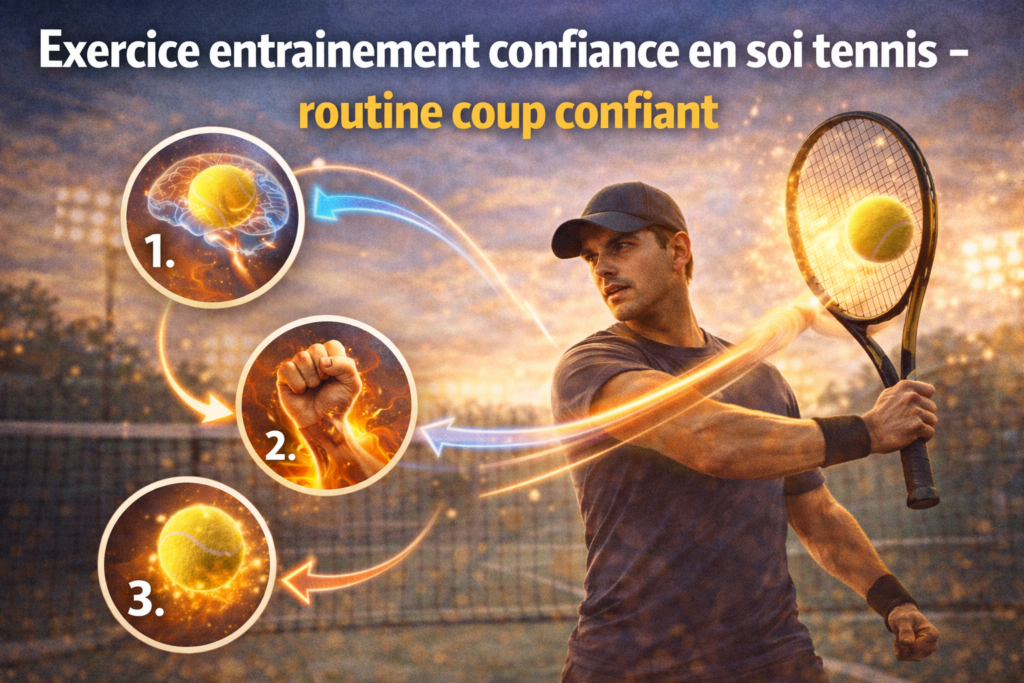 confiance-en-soi-tennis-coup-confiant Exercice entraînement confiance en soi tennis - routine coup confiant
