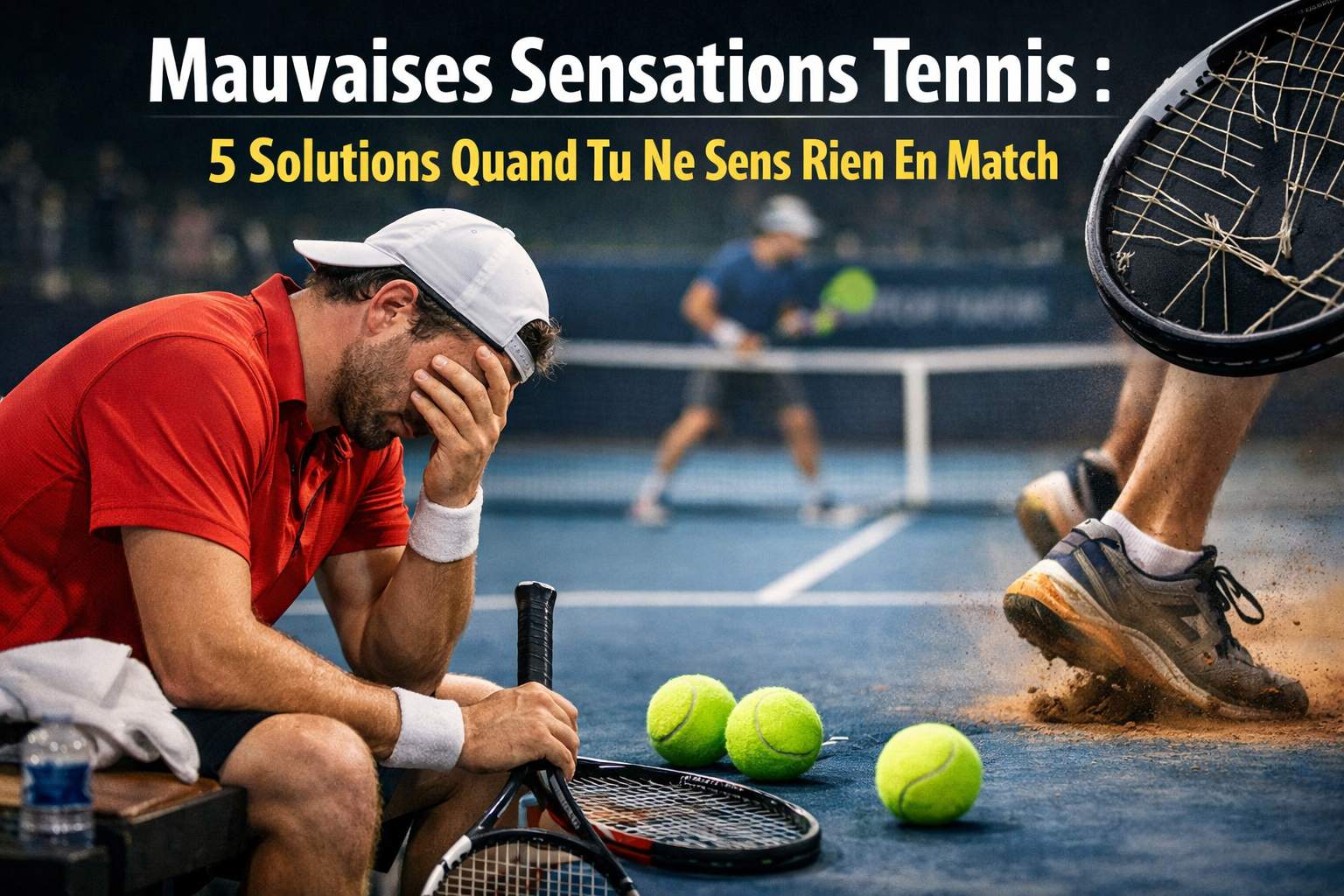 Mauvaises sensations tennis - 5 solutions pour les retrouver