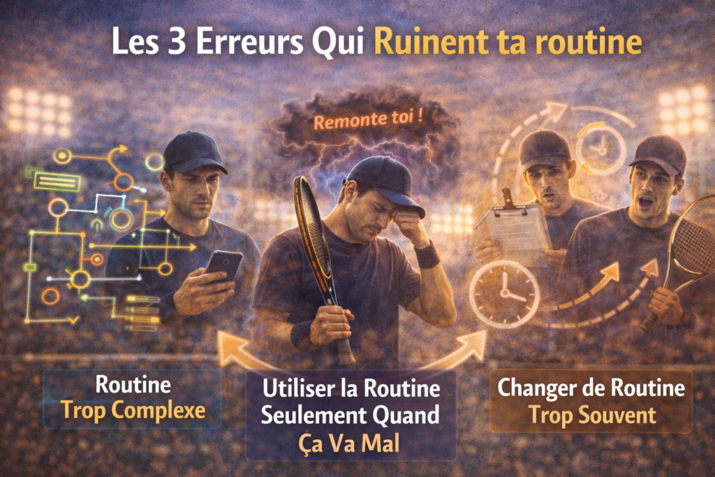 Routine mentale tennis - les 3 erreurs à ne pas faire