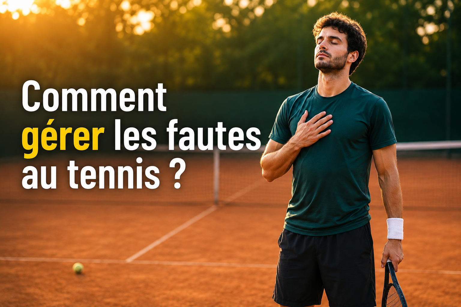 Comment gérer les fautes au tennis ?