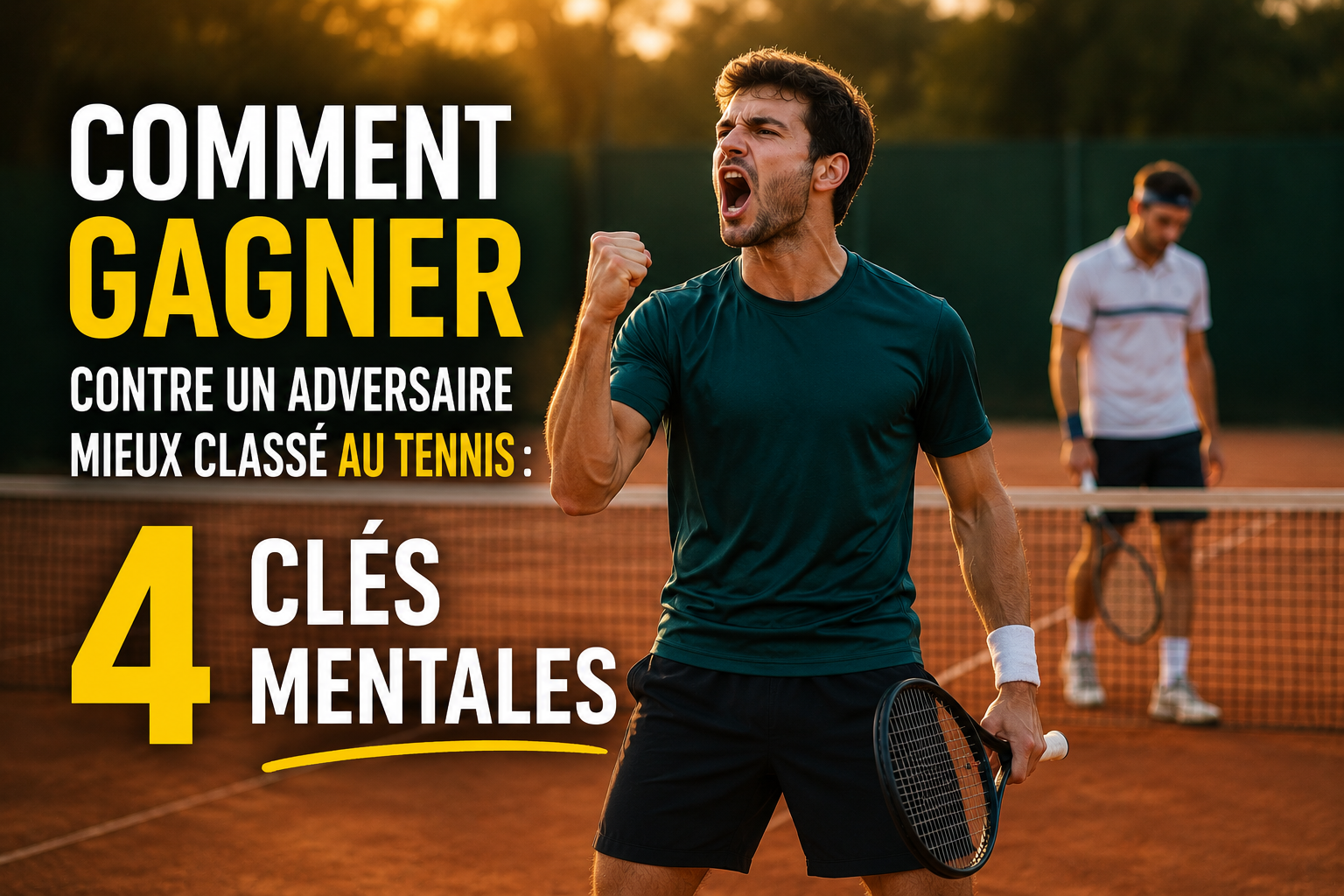 Comment gagner contre un joueur mieux classé au tennis ?